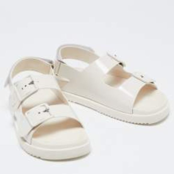 GUCCI Women's Sandal With Mini Double G In White Size: 7 - Picture 3 of 11